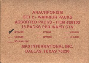 Anachronism Set 2 Warrior Packs 16ct Booster Box