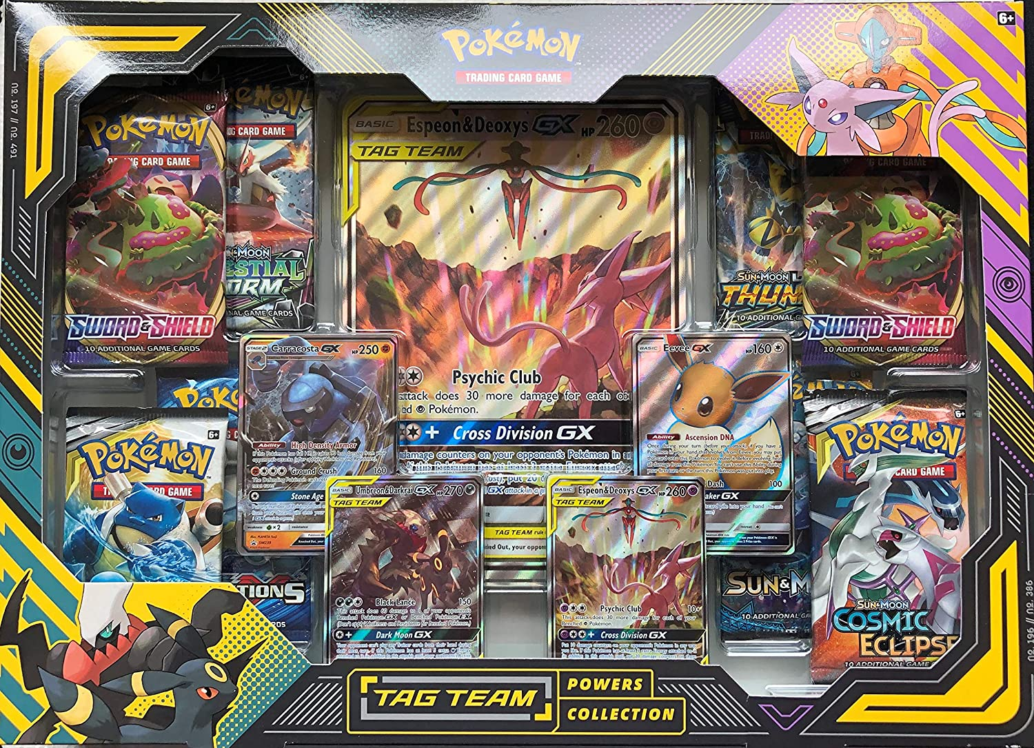 Pokemon TAG TEAM Tag Team Power Collection 6ct Case