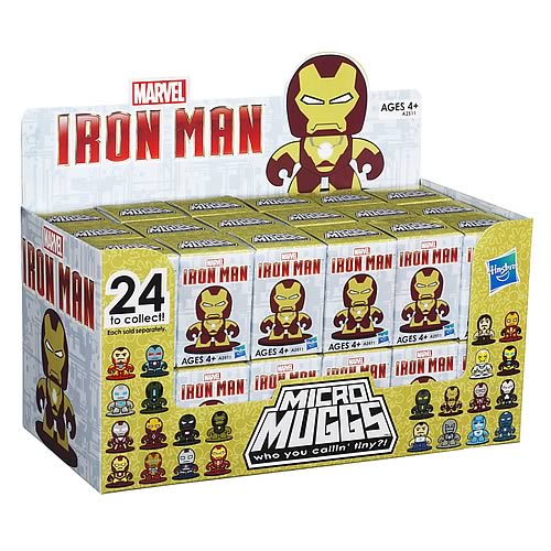 Hasbro Marvel Iron Man Micro Muggs Mini Figurine Blind Box 36ct Sealed Case
