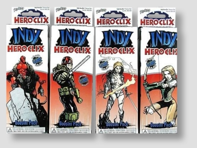 Indy HeroClix Miniatures: 12 Booster Pack Lot