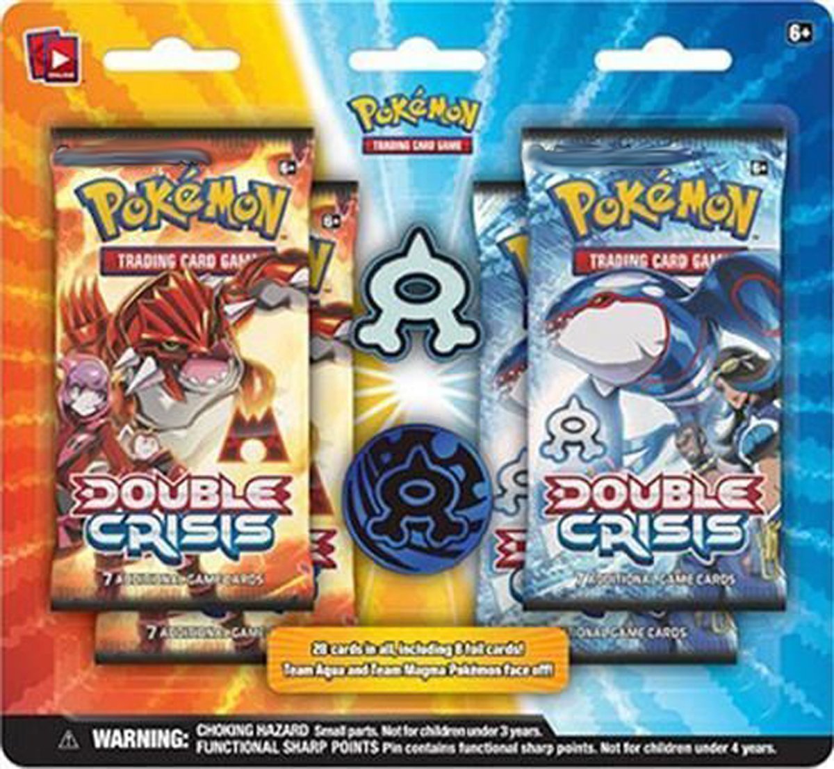 Pokemon Double Crisis 4ct blister pack (Team Aqua)